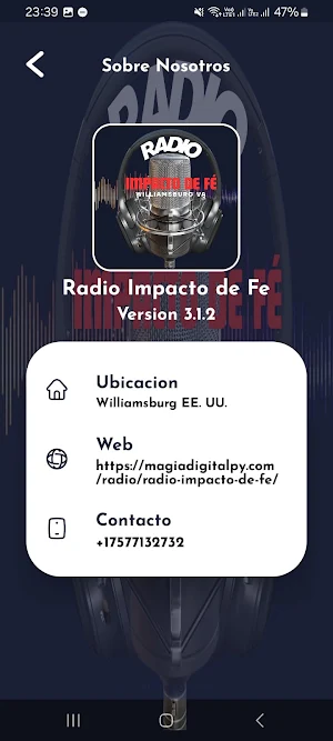 Radio Impacto de Fe Screenshot 2