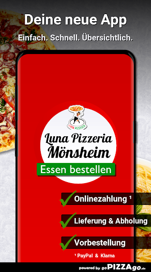 Luna Pizzeria Mönsheim Screenshot 0