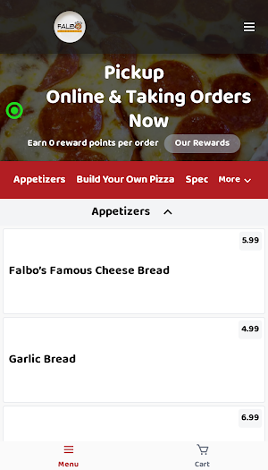 Falbos Pizza Screenshot 1