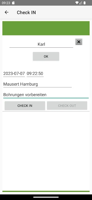 AE Time Work App Screenshot 1