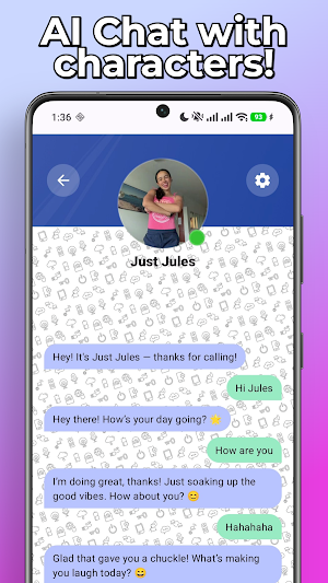 JustJules Fake Call & Chat Screenshot 2