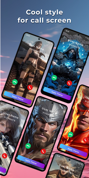 Color Call Theme, Call Screen Screenshot 1