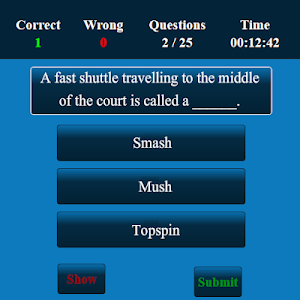 Badminton MCQ Screenshot 2