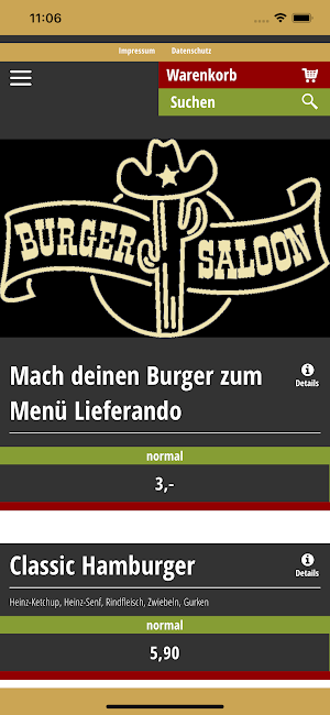Burger Saloon Remscheid Screenshot 0