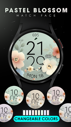 Pastel Blossom Watch Face Screenshot 2
