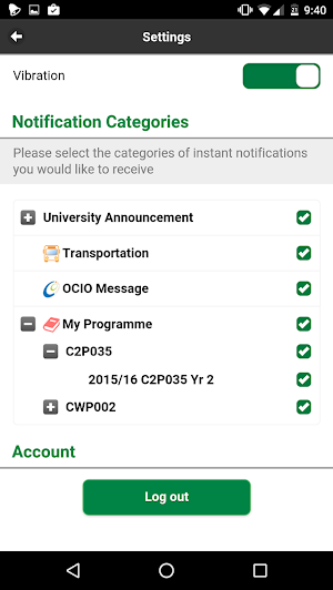 EdUHK Notifications Screenshot 3