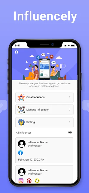 Influencely Screenshot 2
