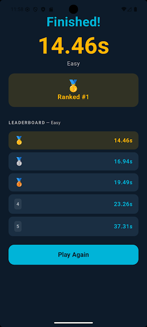 Quick Math Challenge Screenshot 3