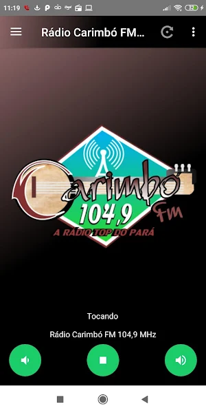 Rádio Carimbó FM 104,9 MHz - "A Rádio Top do Pará" Screenshot 2
