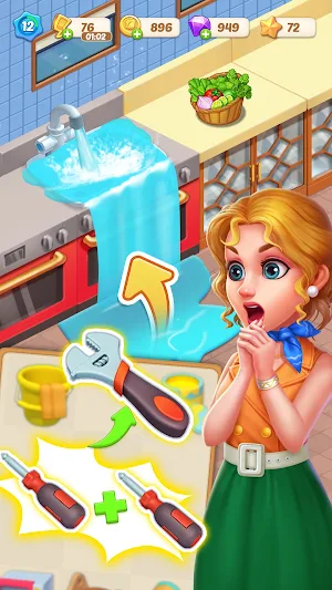 Happy Merge Cafe Screenshot 0