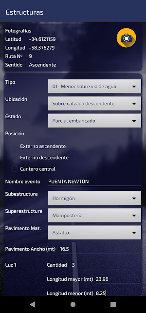 Inventario Vial Screenshot 3