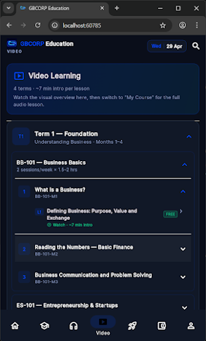 GBCORPEducation Screenshot 2