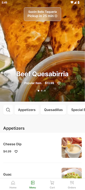 Sazon Bello Taqueria Screenshot 1