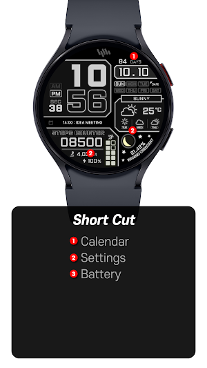 SamWatch Digital Neon 3 Screenshot 2
