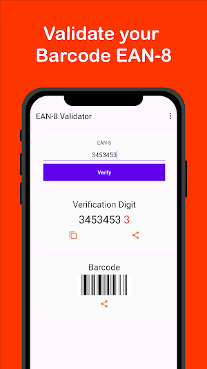 EAN-8 Validator Screenshot 0