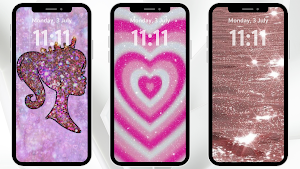 Cute Girl Wallpaper Glitter Screenshot 0