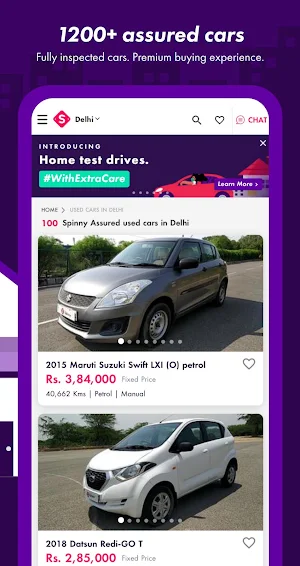 Spinny - Buy and Sell Used Cars Screenshot 1