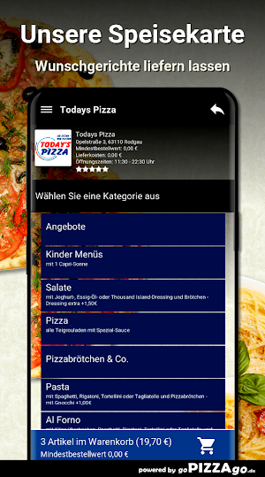 Todays Pizza Rodgau Screenshot 3