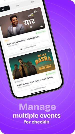 MeraEvents Check-In Screenshot 1
