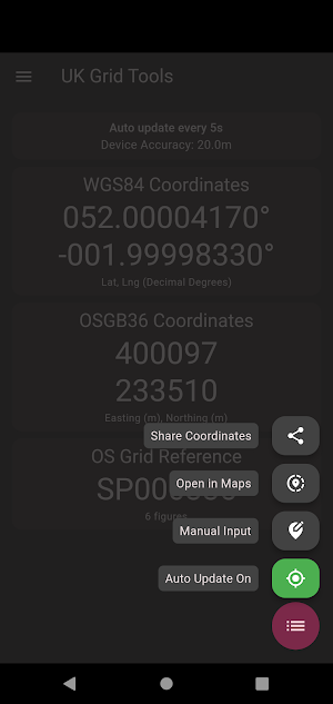 Grid Reference UK - OSGB36 Screenshot 3