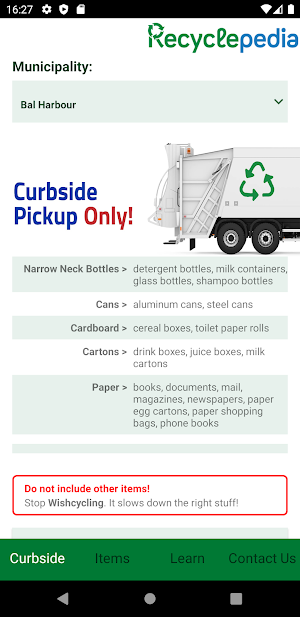 Recyclepedia MDC Screenshot 1
