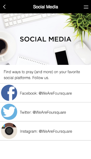 Foursquare Prayer Screenshot 2