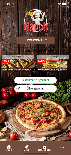 Pizzeria Napoli Online Screenshot 0