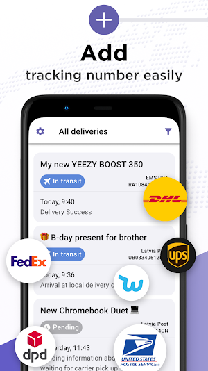 Package Tracker - Your mobile parcel tracking Screenshot 0