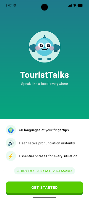 Tourist Talks: Learn Language Screenshot 0