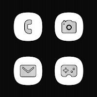 Vertical Black Lines Icons