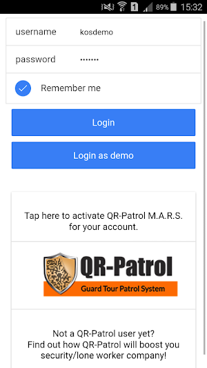 Qr-Patrol M.A.R.S Screenshot 0
