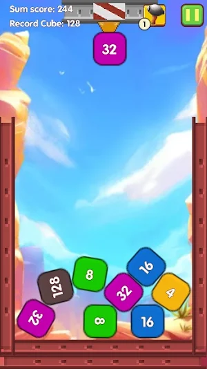 Funny Cubes:2048 - Puzzle Game Screenshot 0