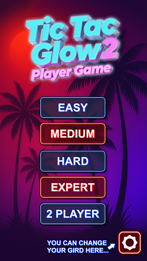 Tic Tac Glow - 2 Player Game Screenshot 0