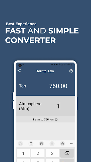 Torr to Atm Converter Screenshot 0