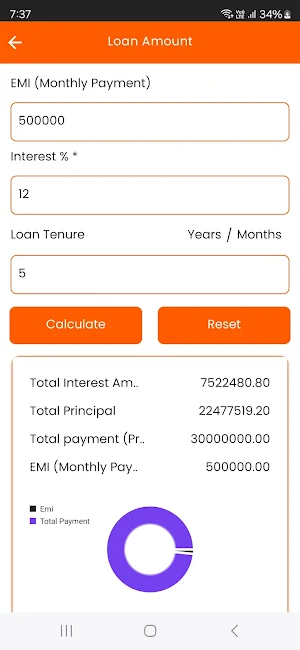LoanPal - EMI Loan Calculator Screenshot 0