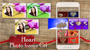 Lovely Heart Photo Frame Editor Screenshot 0