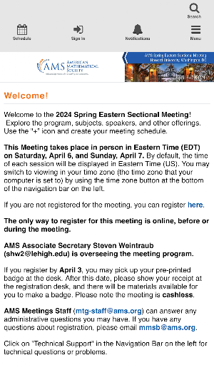 AMS Spring 2024 Eastern Screenshot 1