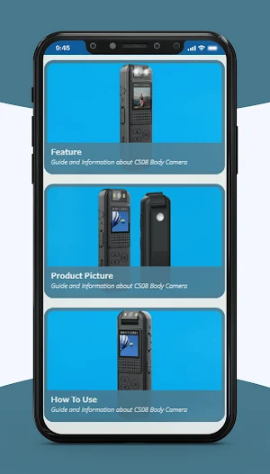 CS08 Body Camera App Guide Screenshot 1