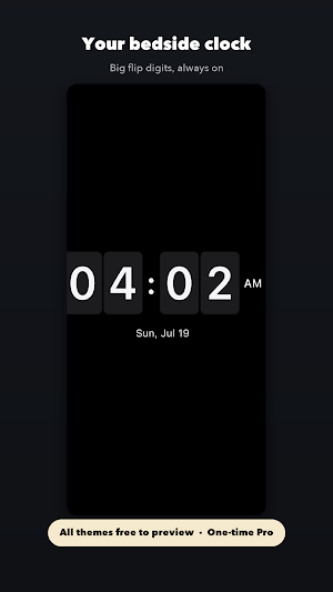Flip Clock: Bedside Clock Screenshot 0