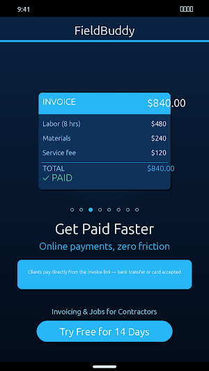 Contractor Invoice & Estimate Screenshot 2