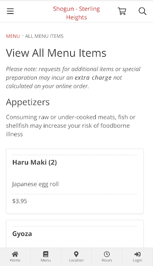 Shogun - Sterling Heights Screenshot 1