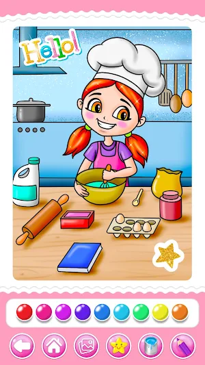 Girls Coloring Book Screenshot 1