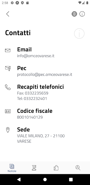 OMCeO Varese Screenshot 2