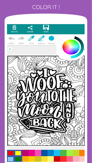 Quotes Graffiti Coloring Book Screenshot 2