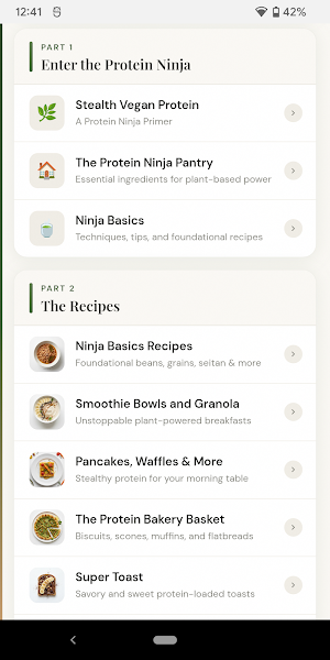 Protein Ninja - Plant Recipes Screenshot 2