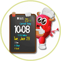 Red Chef Animated Watch Face
