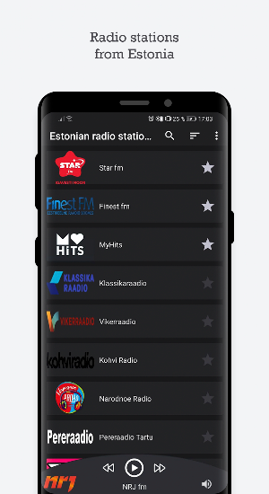 Estonian radio stations Screenshot 0