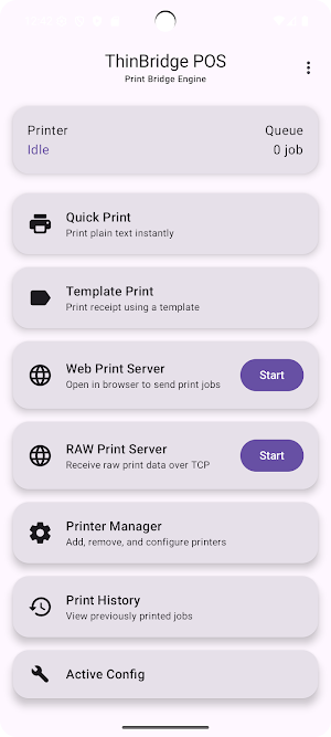 ThinBridgeP POS Screenshot 1