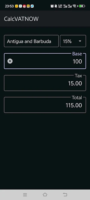CalcVATNOW Screenshot 1