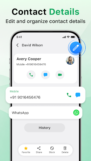 Contacts: Phone Calls & Home Screenshot 2